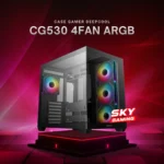 Case Gamer DeepCool CG530 – 4 Ventiladores ARGB, Vidrio Templado, Sin Fuente