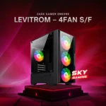 Case Gamer Enkore Levitrom – 4 Ventiladores Rainbow, USB 3.0, Sin Fuente