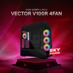 Case Gamer Lian Li Vector V100R ARGB 4 Ventiladores – Black