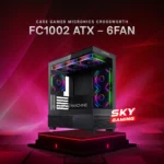 Case Gamer Micronics Crossworth FC1002 ATX – 6 Ventiladores ARGB