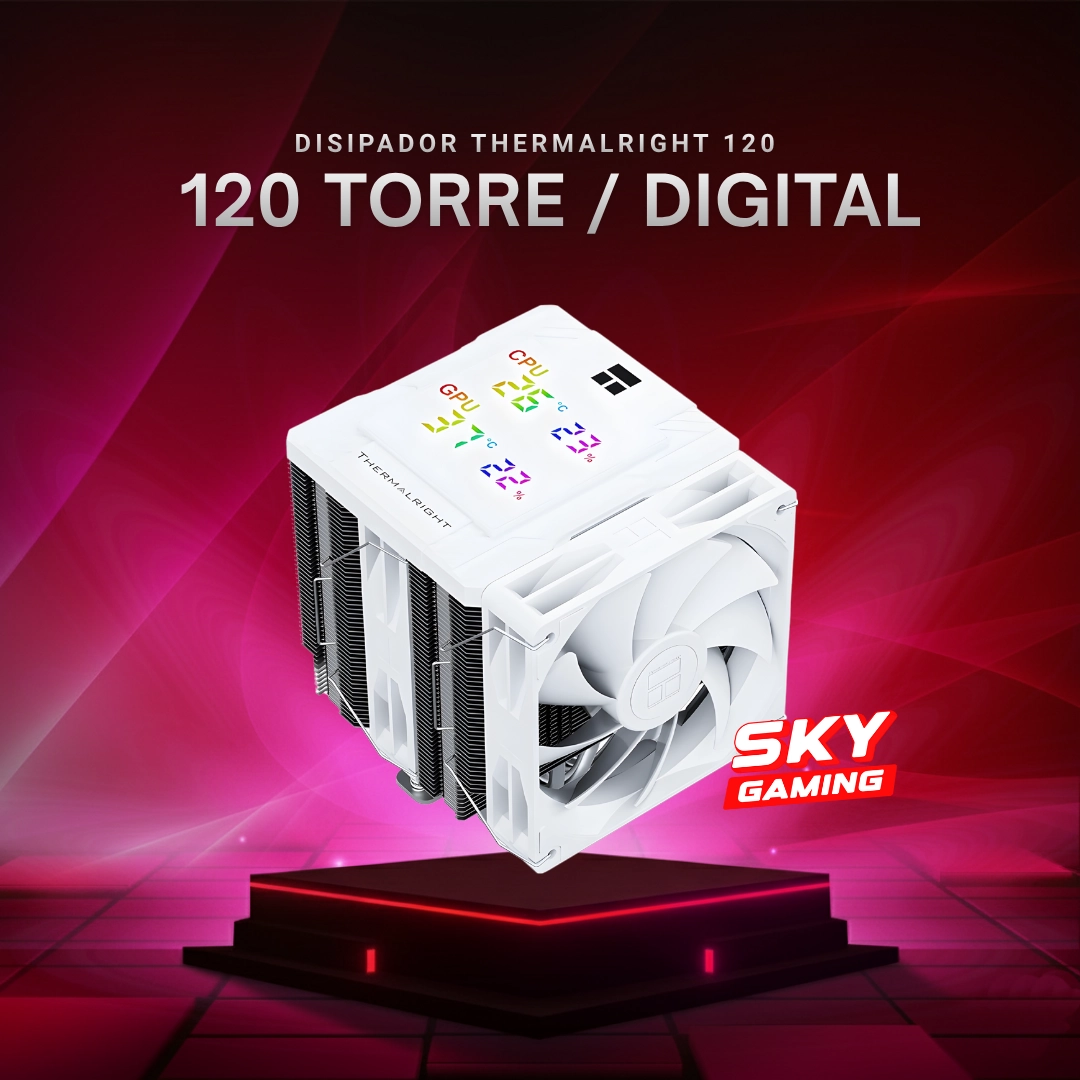 Disipador Thermalright 120 White – Torre / Pantalla Digital