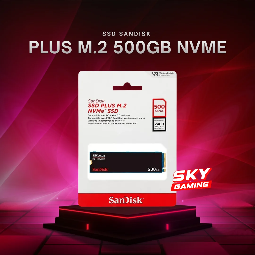 SSD SanDisk Plus M.2 500GB – 2400MB/s NVMe