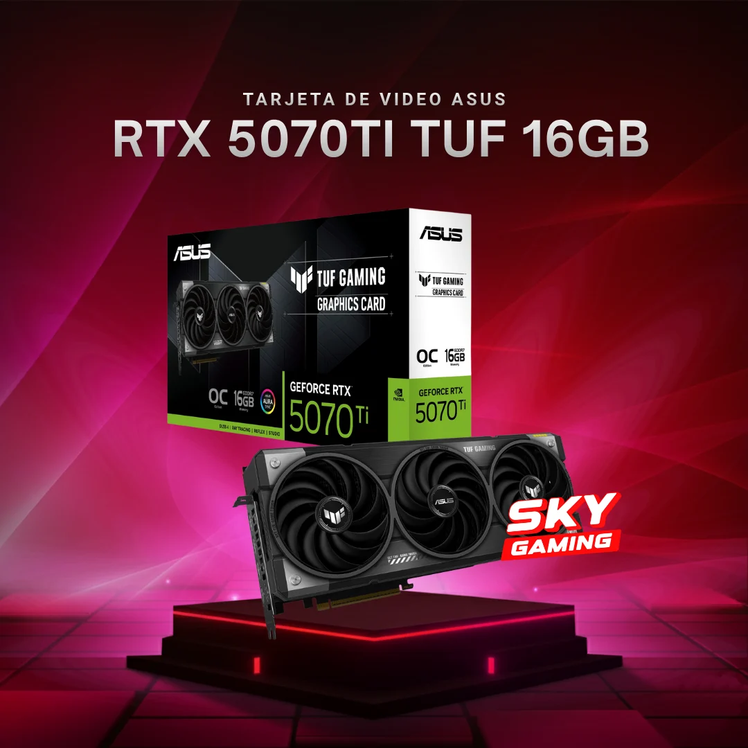 Tarjeta de Video ASUS TUF Gaming GeForce RTX 5070 Ti OC 16GB GDDR7
