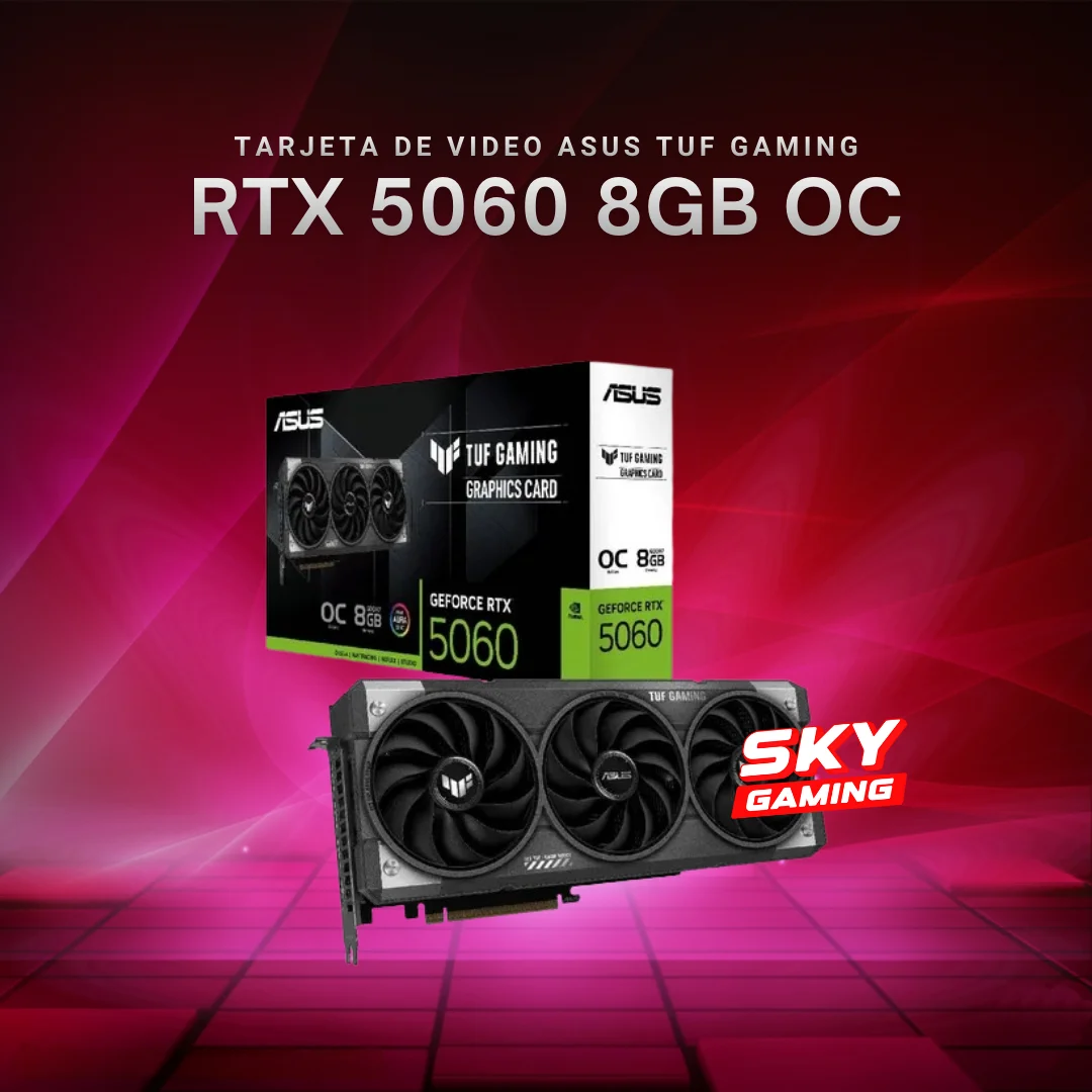 Tarjeta de Video ASUS TUF Gaming RTX 5060 8GB GDDR7 OC
