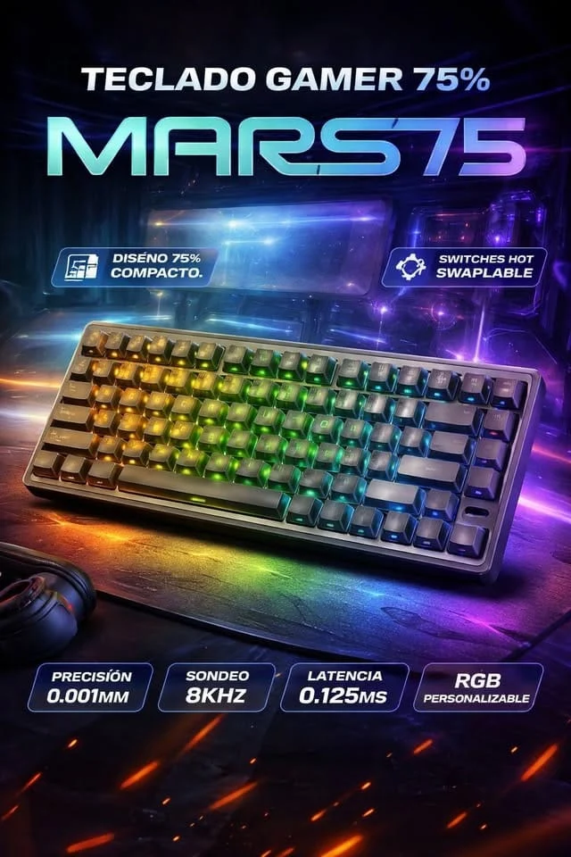 Mars75 Wired Magnetic Switch Keyboard, 75%