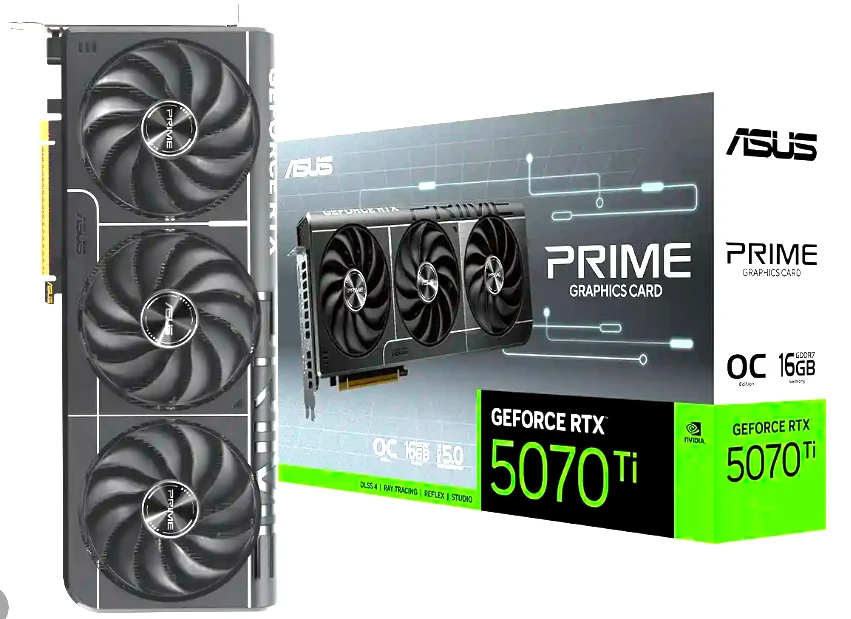 TARJETA DE VIDEO RTX 5070TI ASUS PRIME OC 16GB GDDR7