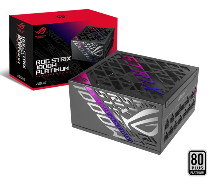 FUENTE DE PODER ASUS ROG STRIX 1000P GAMING 1000W 80+ PLATINUM FULL MODULAR